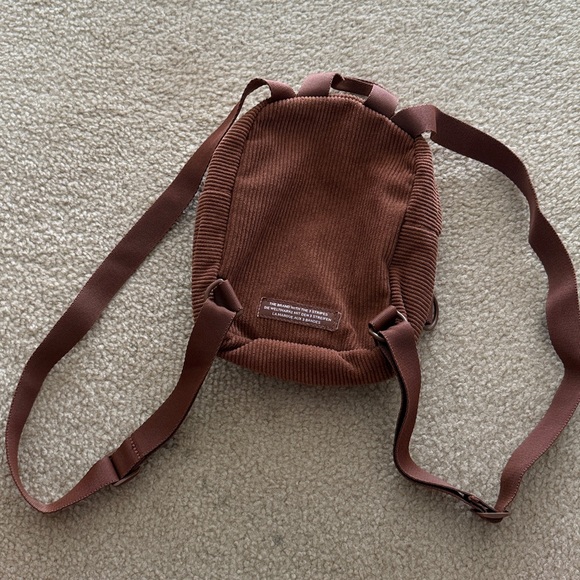 Adidas Corduroy Brown Mini Backpack - Picture 3 of 5
